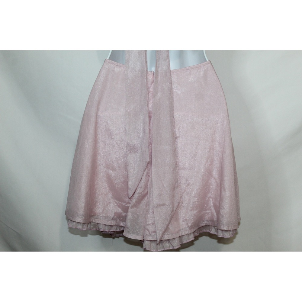 Lucy in the Sky women's pink chiffon cutout romper size M flowy mini summer - Picture 8 of 11